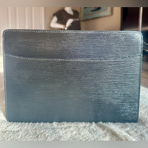 Louis Vuitton Black Epi Pouchette Homme Clutch - Picture 2 of 15